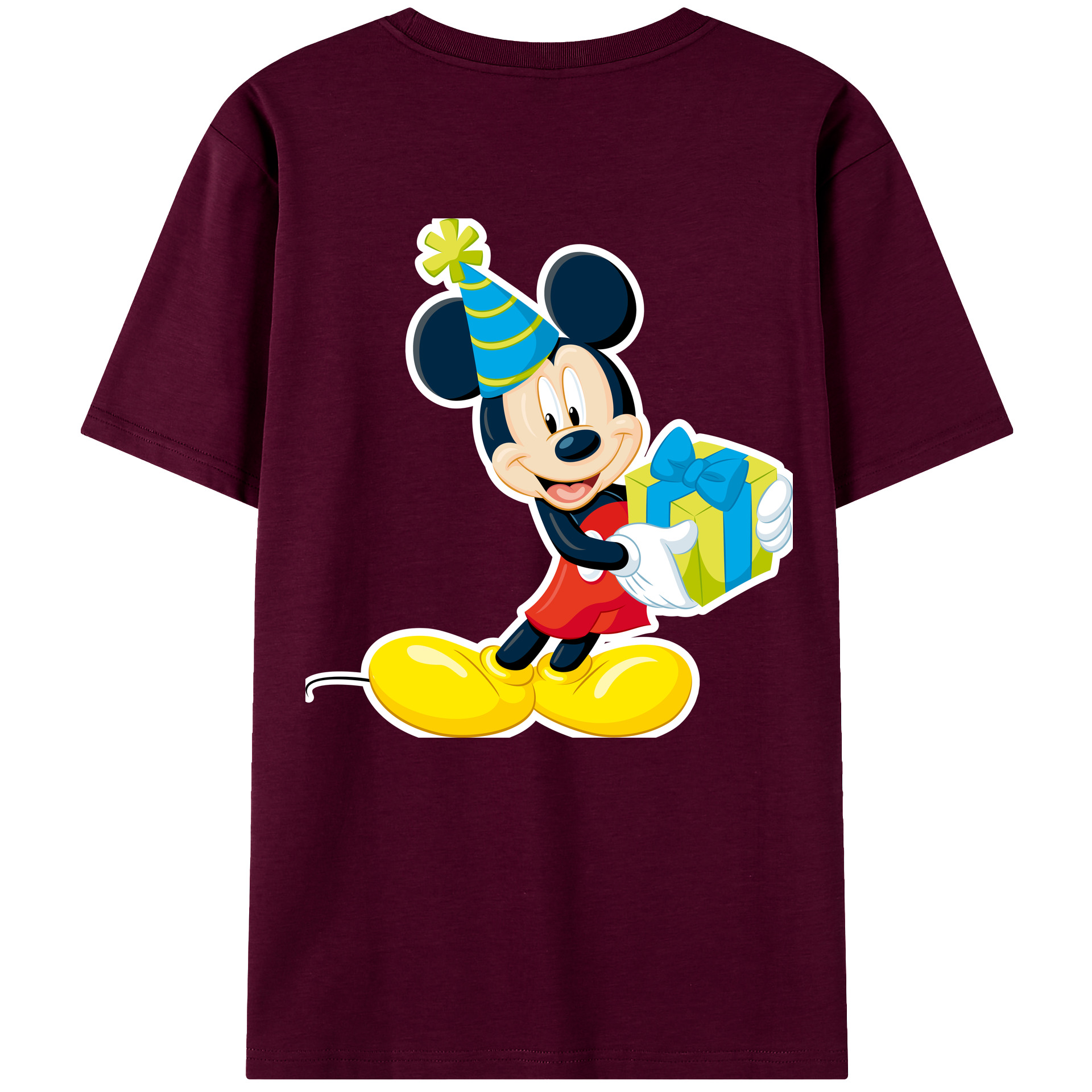 （画像用） ミッキーマウス Mickey Mouse レディース半袖Tシャツ(バックプリント)